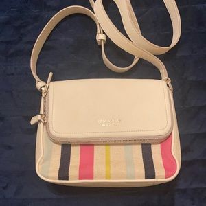 NWOT Kate Spade Run Around Stripe Large Flap Crossbody